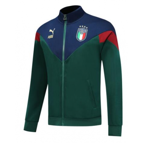 2020 Euro Italy Tracksuit Jacket Green Blue